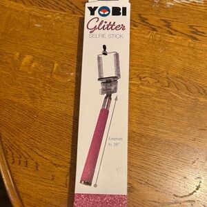 Pink Glitter Selfie Stick